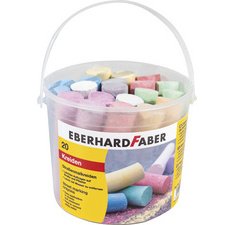 Stoepkrijt, plastic emmer van 20