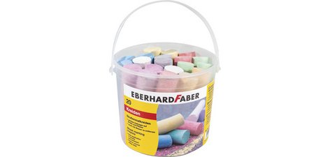 Craie de trottoir, seau en plastique de 50