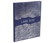 Livre d'or 100 pages tranche argent Japan