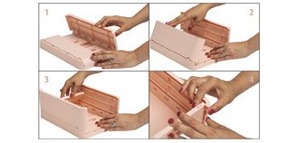 Boîte pliable The Smart Case maxi Skandi - Nude