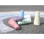 Craie de trottoir corne de licorne, étui de 6
