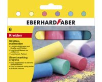 Craie de trottoir, étui en carton de 6