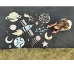 Craie de trottoir, étui en carton de 6