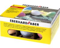 Stoepkrijt in de vorm van een ei, doosje van 6