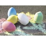 Craie de trottoir en forme d'oeuf, étui de 6