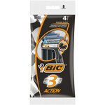 BIC Wegwerpscheermes 3 Actie, voor mannen, verpakking van 4