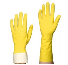 Latex Multi-Use Glove, size: L, yellow - The pair