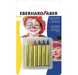 Crayon de maquillage, court, 6 couleurs