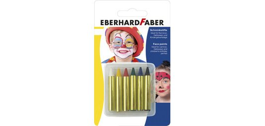 Crayon de maquillage, court, 6 couleurs