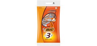BIC Einwegrasierer 3 Sensitive, für Männer, Packung mit 8