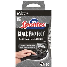 Gant en nitrile Black Protect, taille: M, noir - Boîte de 20 gants