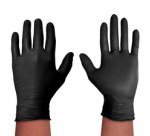Gant en nitrile Black Protect, taille: L, noir - Boîte de 20 gants