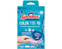 Handschuh aus Nitril Colormix, Größe: M, sortiert - Schachtel mit 40 Handschuhen