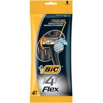 BIC Wegwerpscheermes 4 Flex, voor mannen, verpakking van 4