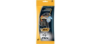BIC Einwegrasierer 4 Flex, für Männer, Packung mit 4