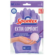 Handschoen latex Extra Comfort, maat: M, lila