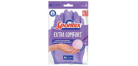 Gant en latex Extra Comfort, taille: M, lilas