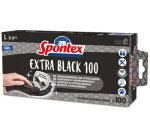 Gants en vinyle Extra Black, taille: M, noir - Boîte de 100 gants