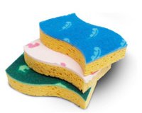 Set sponzen Sweet Home, 3-pack