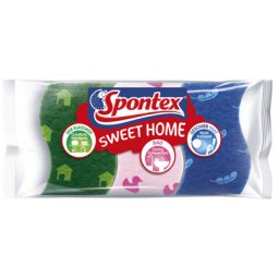 Set d'éponges Sweet Home, pack de 3