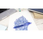 Stylus gelpen Click it! Erase it!, blauw