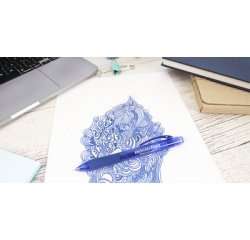 Stylus gelpen Click it! Erase it!, blauw