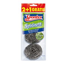 Spirale à récurer en inox Spirinett, 2+1 GRATUIT