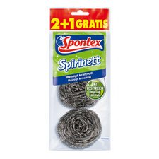 Spirale à récurer en inox Spirinett, 2+1 GRATUIT