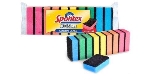 Éponge Colors, pack de 10