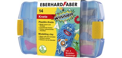 Pâte à modeler WINNER, boîte plastique de 14