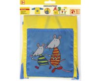 Tablier de peinture Mini Kids, jaune/bleu