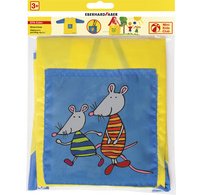 Schildersschort Mini Kids, geel/blauw