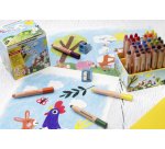 Crayon de couleur 3 en 1 Jumbo MINI MAXI, 40