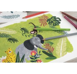 Crayon de couleur COLORI Jumbo, boîte de 72