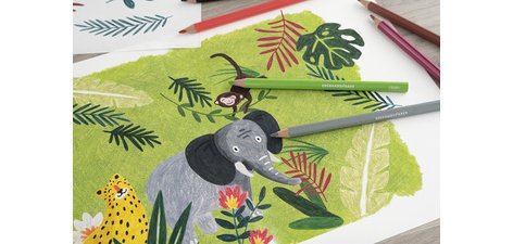 Crayon de couleur COLORI Jumbo, boîte de 72