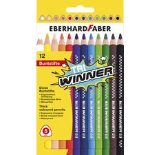 Crayon de couleur TRI WINNER, étui de 12