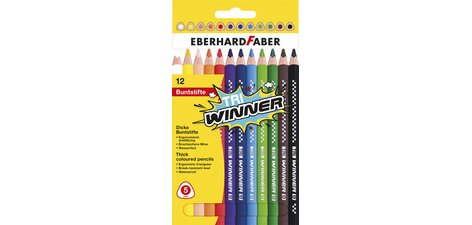 Crayon de couleur TRI WINNER, étui de 12
