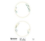 ZDesign HOME Étiquette, cadre ornementé, rond