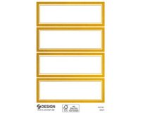 ZDesign HOME Étiquette, cadre doré, 70 x 21 mm