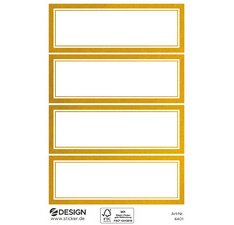 ZDesign HOME Étiquette, cadre doré, 70 x 21 mm