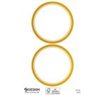 ZDesign HOME Étiquette, cadre doré, 50 mm