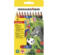 Crayon de couleur COLORI Jumbo, étui de 10