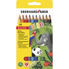 Crayon de couleur COLORI Jumbo, étui de 10