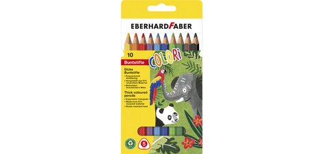 Crayon de couleur COLORI Jumbo, étui de 10