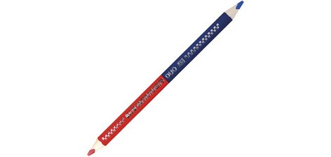 Crayon bicolore TRI WINNER, rouge/bleu
