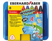 Craie de cire triangulaire WINNER, étui de 8