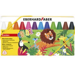 Craie de cire COLORI, boîte en carton de 12