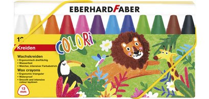 Craie de cire COLORI, boîte en carton de 12