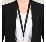 Tour de cou, en rPET, 440 x 15 mm, lilas