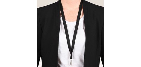 Tour de cou, en rPET, 440 x 15 mm, lilas